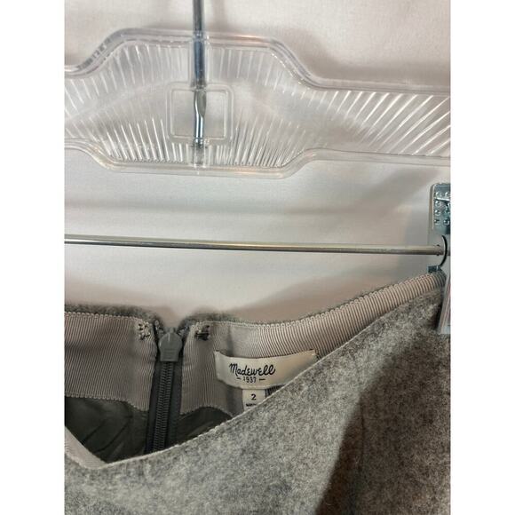 Madewell Turnout skirt with mesh Detail Grey Size 2 - Picture 4 of 6